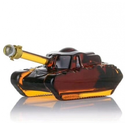 Tank shape customize glass bottle