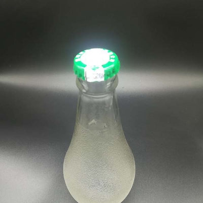 beverage glass bottle with pull ring cap