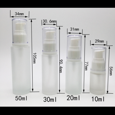 Cylinder cosmetics bottle for lotion pump