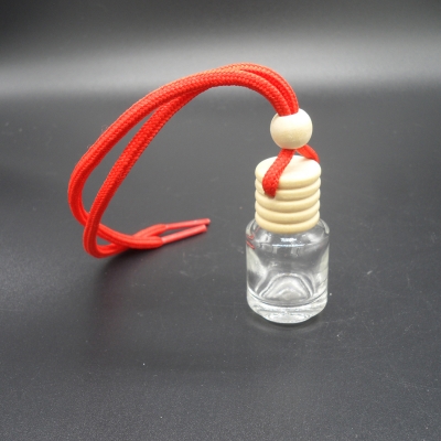 Round shape car hanging perfume air fresh bottle