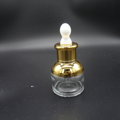 High end dropper glass bottle