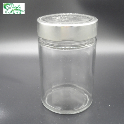 Cylinder beautiful glass storage jar