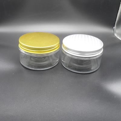 Caviar glass jar sauce jar