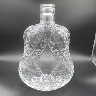 Brandy engraved liquor bottle