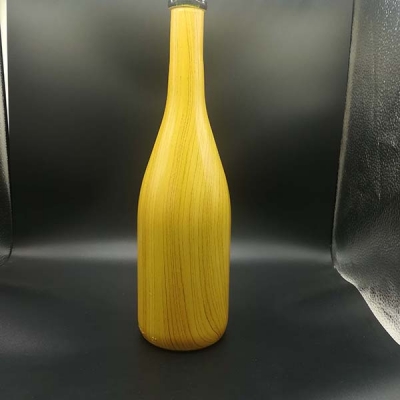 hydrographics transfer printing wine bottle wood color
