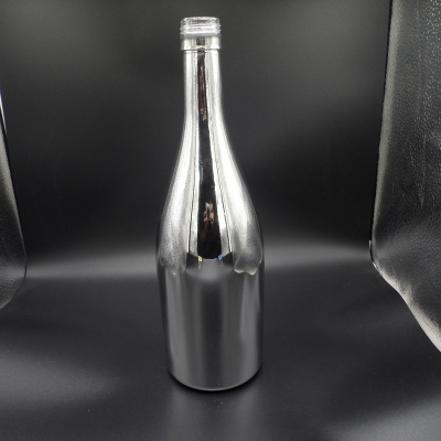 Silver electroplated champagne glass bottle